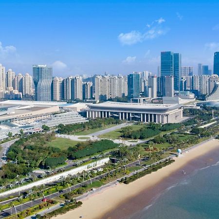 Xiamen International Seaside Hotel -Hotel Corridor Leads To The Stone Exhibition Hall Ngoại thất bức ảnh